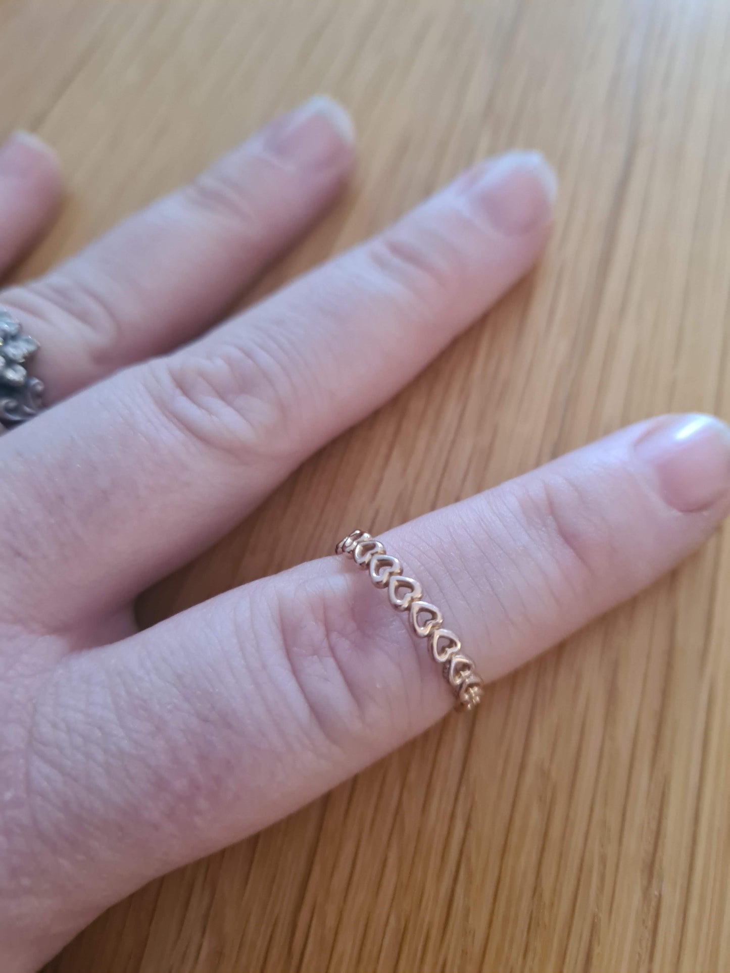 Genuine Pandora Rose Gold Openwork Ring in Size 54