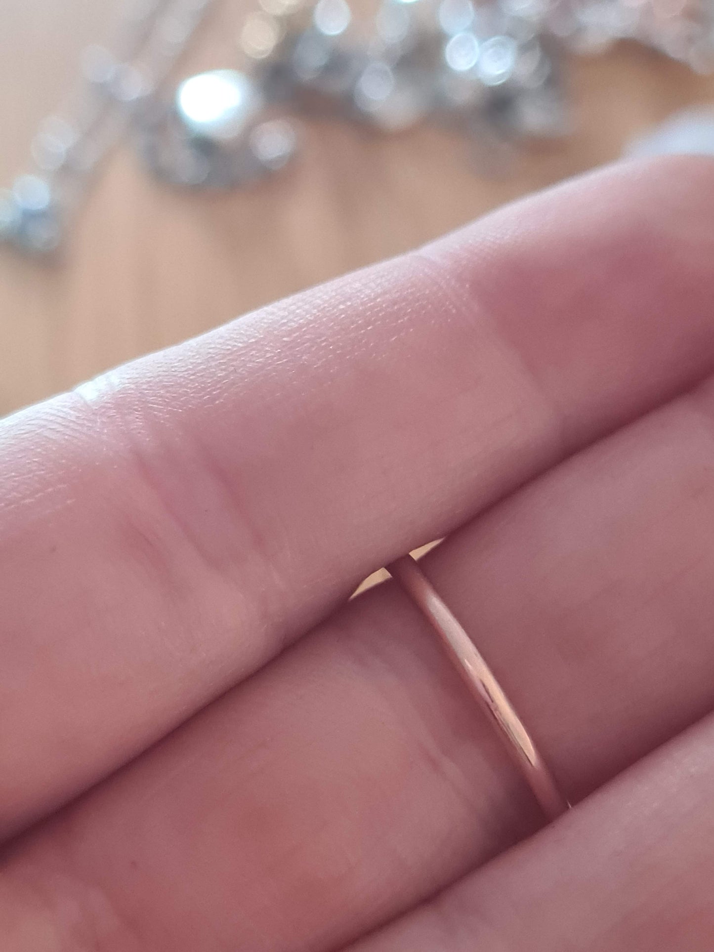 Genuine Pandora Rose Gold Three Stone Ring in Size 48