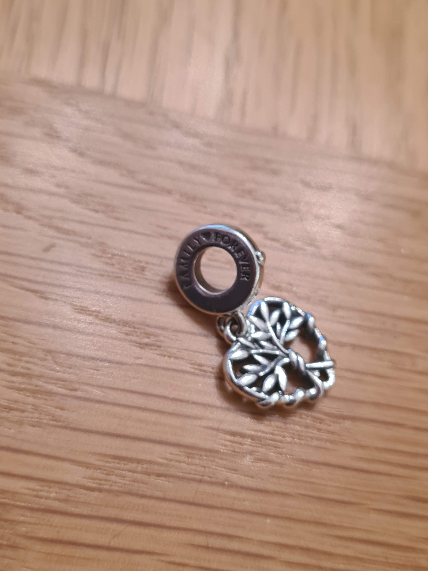 Genuine Pandora Family Tree Heart Knot Dangle Heart
