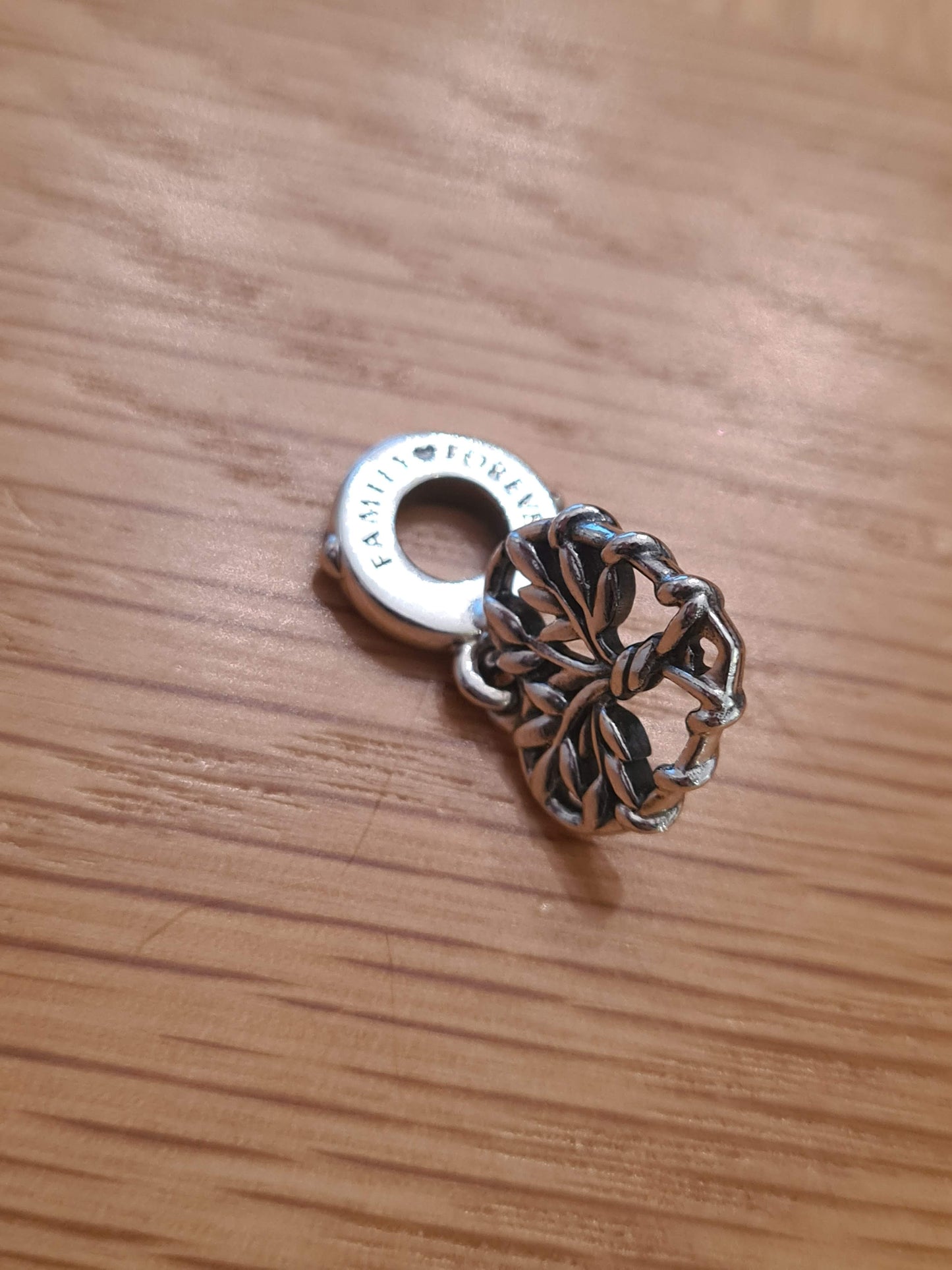 Genuine Pandora Family Tree Heart Knot Dangle Heart