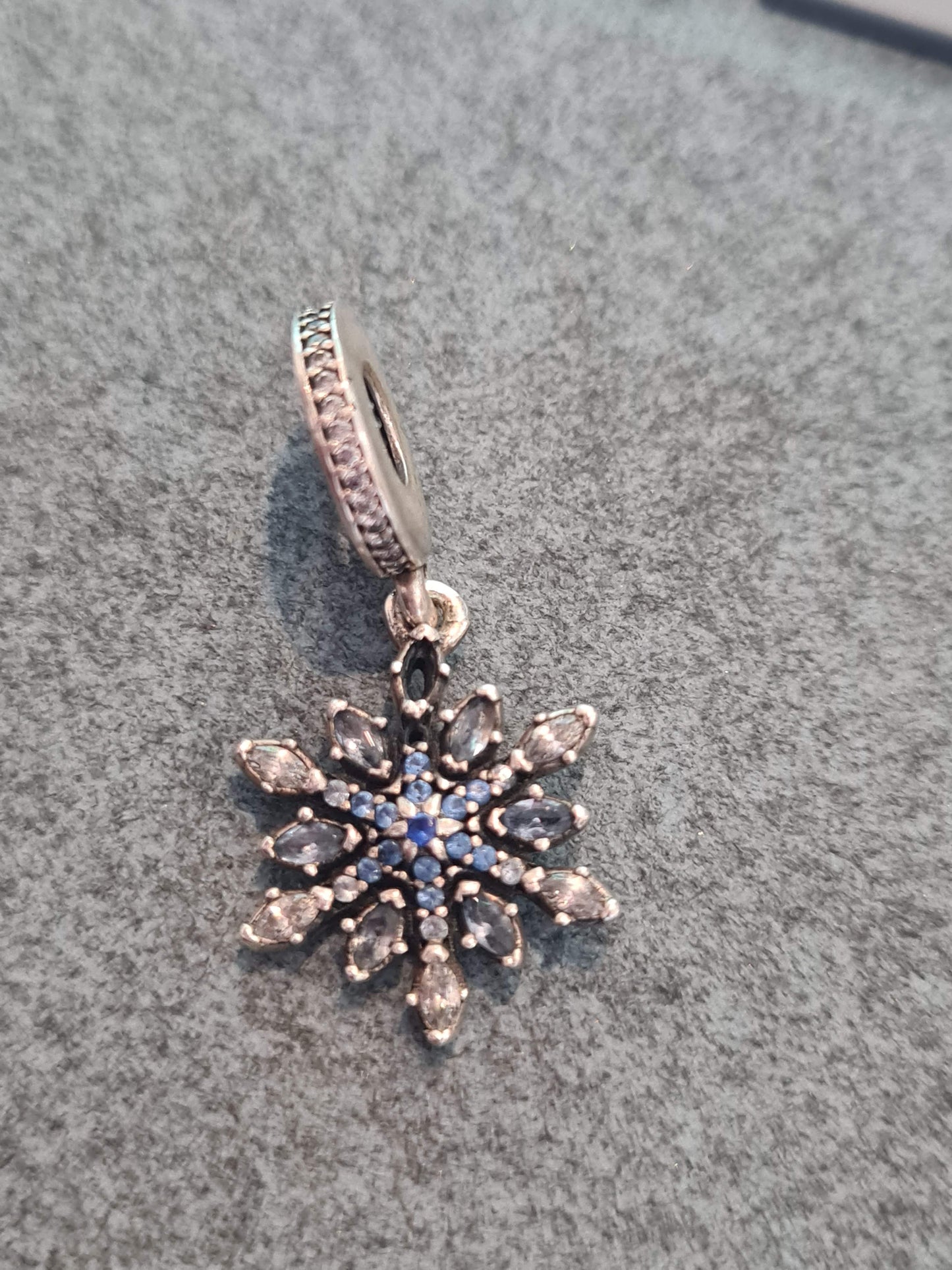 Genuine Pandora Large Snow Flake Dangle Charm