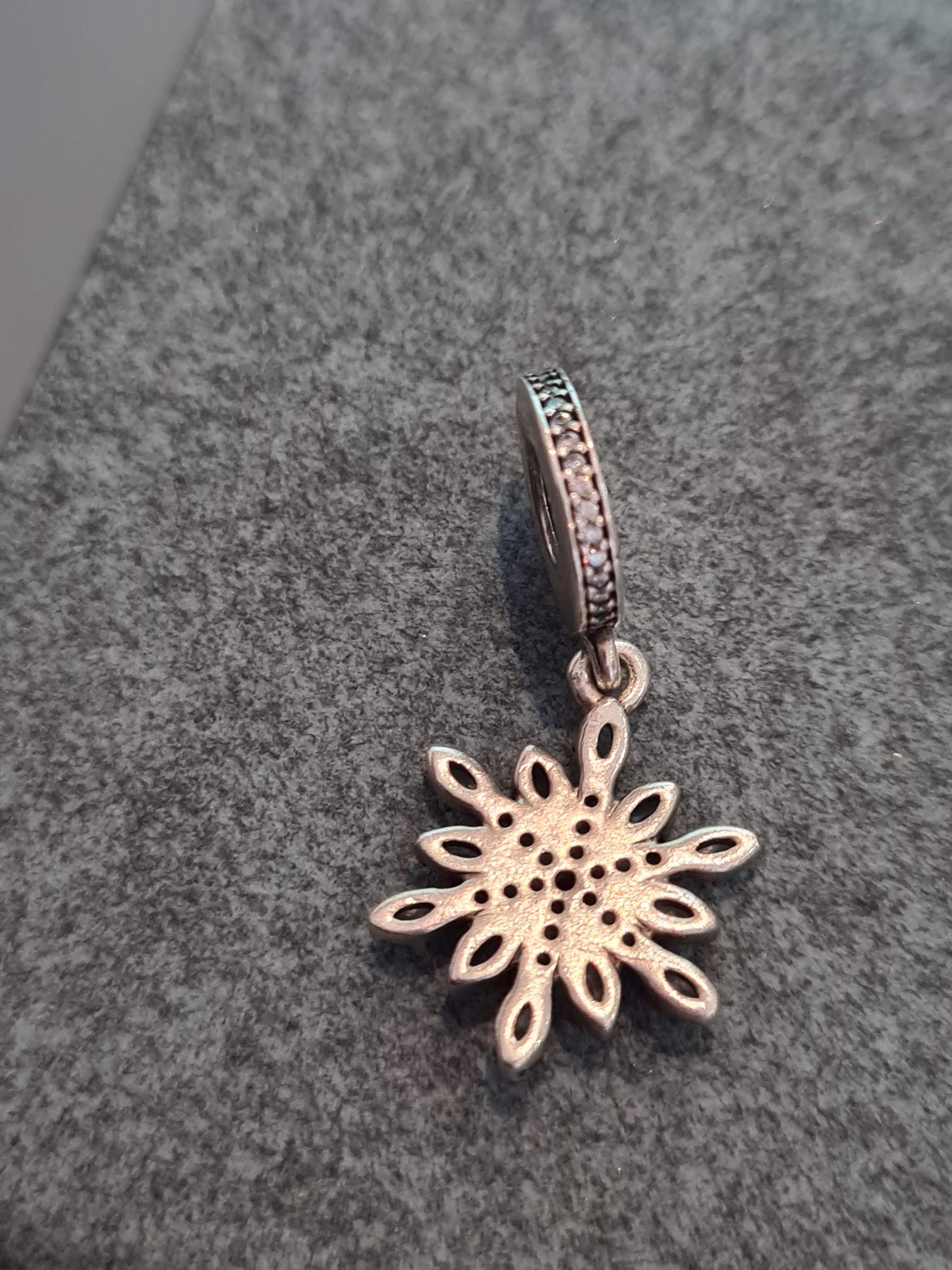 Genuine Pandora Large Snow Flake Dangle Charm