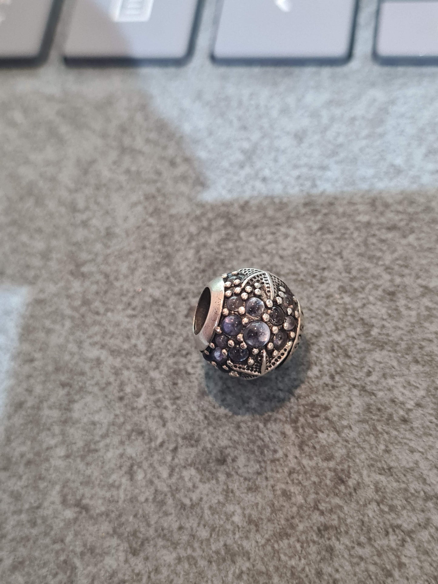 Genuine Pandora Teal and Blue Ocean Charm, Water, Starfish Charm