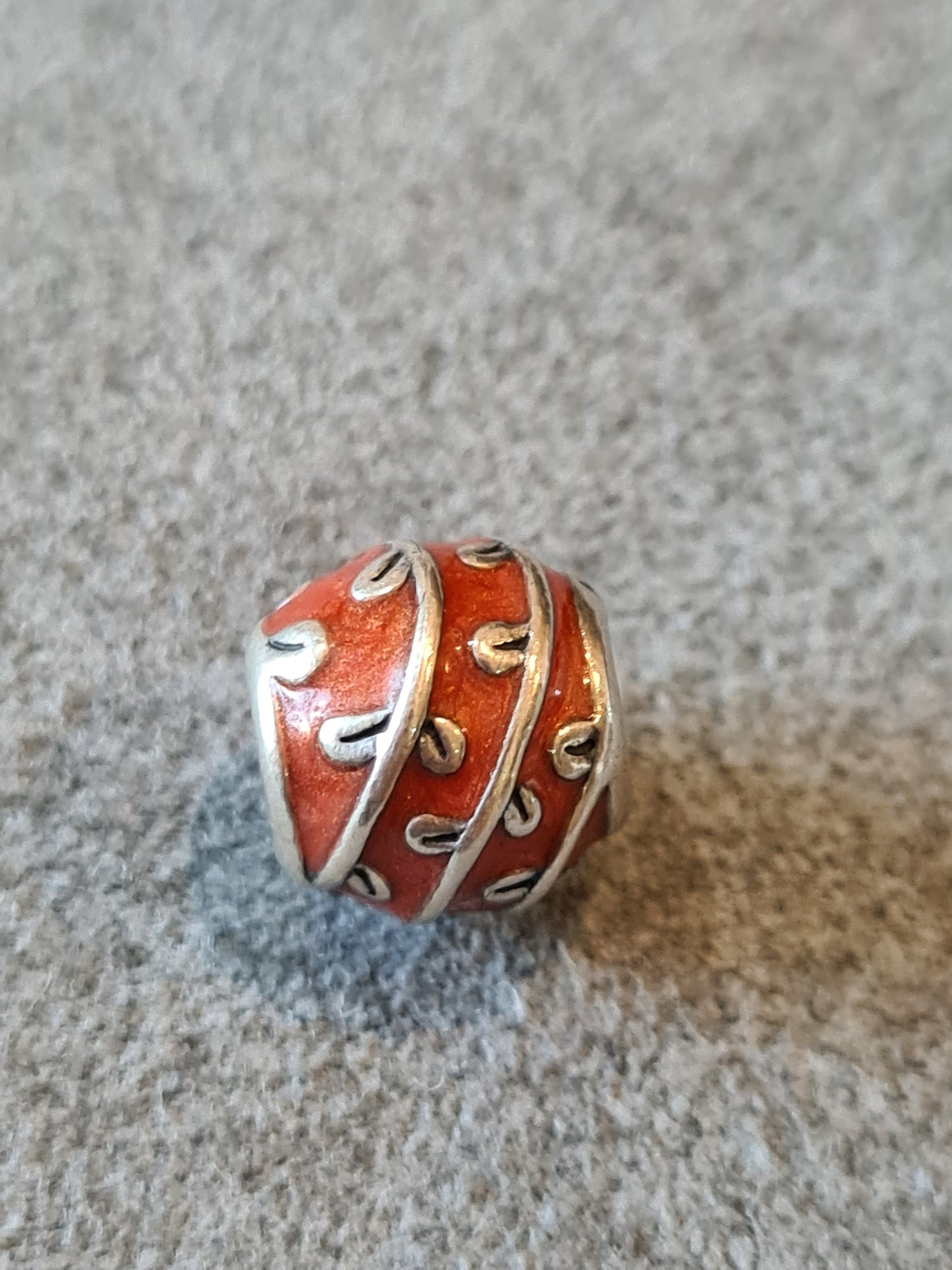 Genuine Pandora Red Vine Enamel Ball