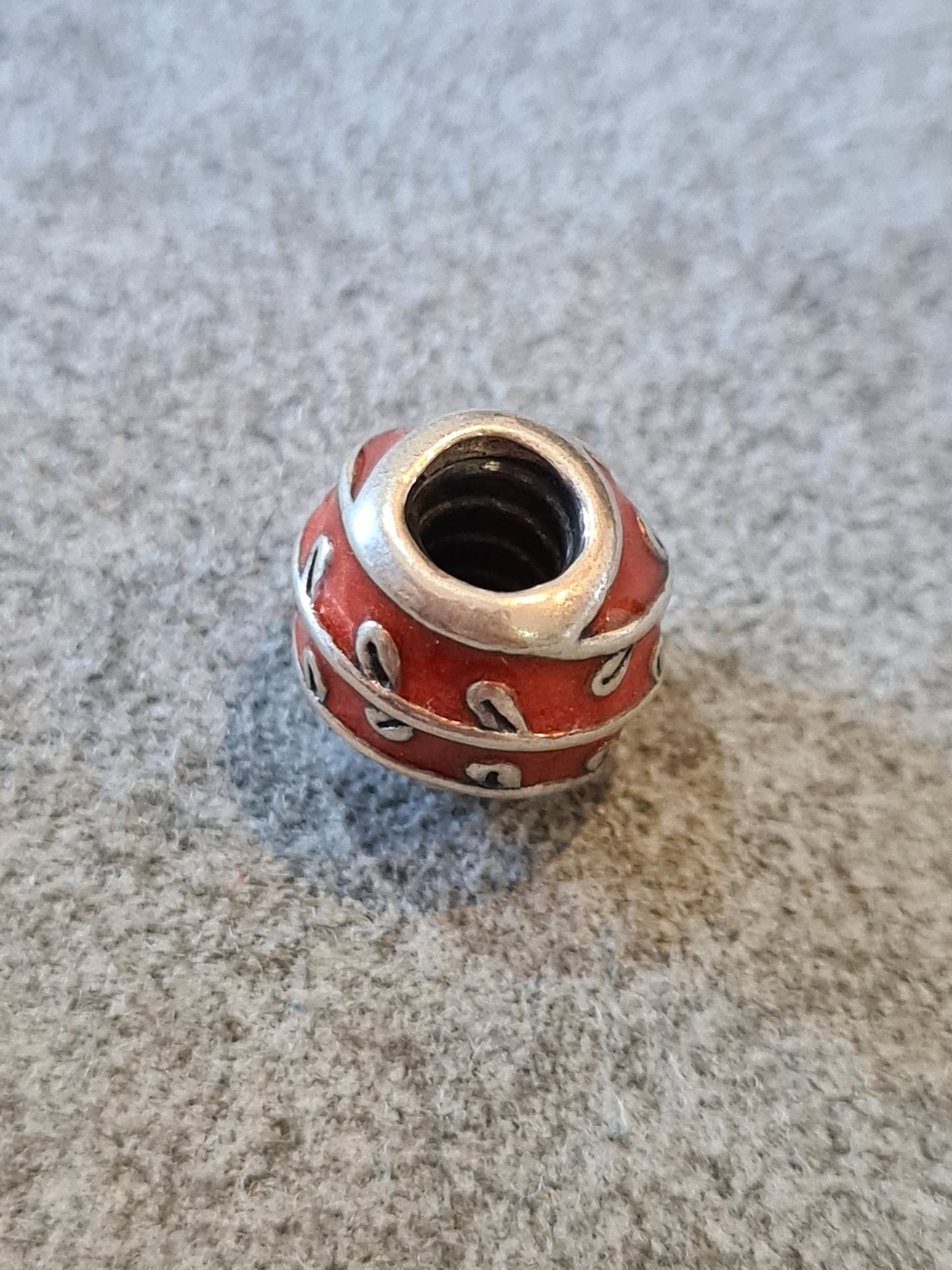 Genuine Pandora Red Vine Enamel Ball