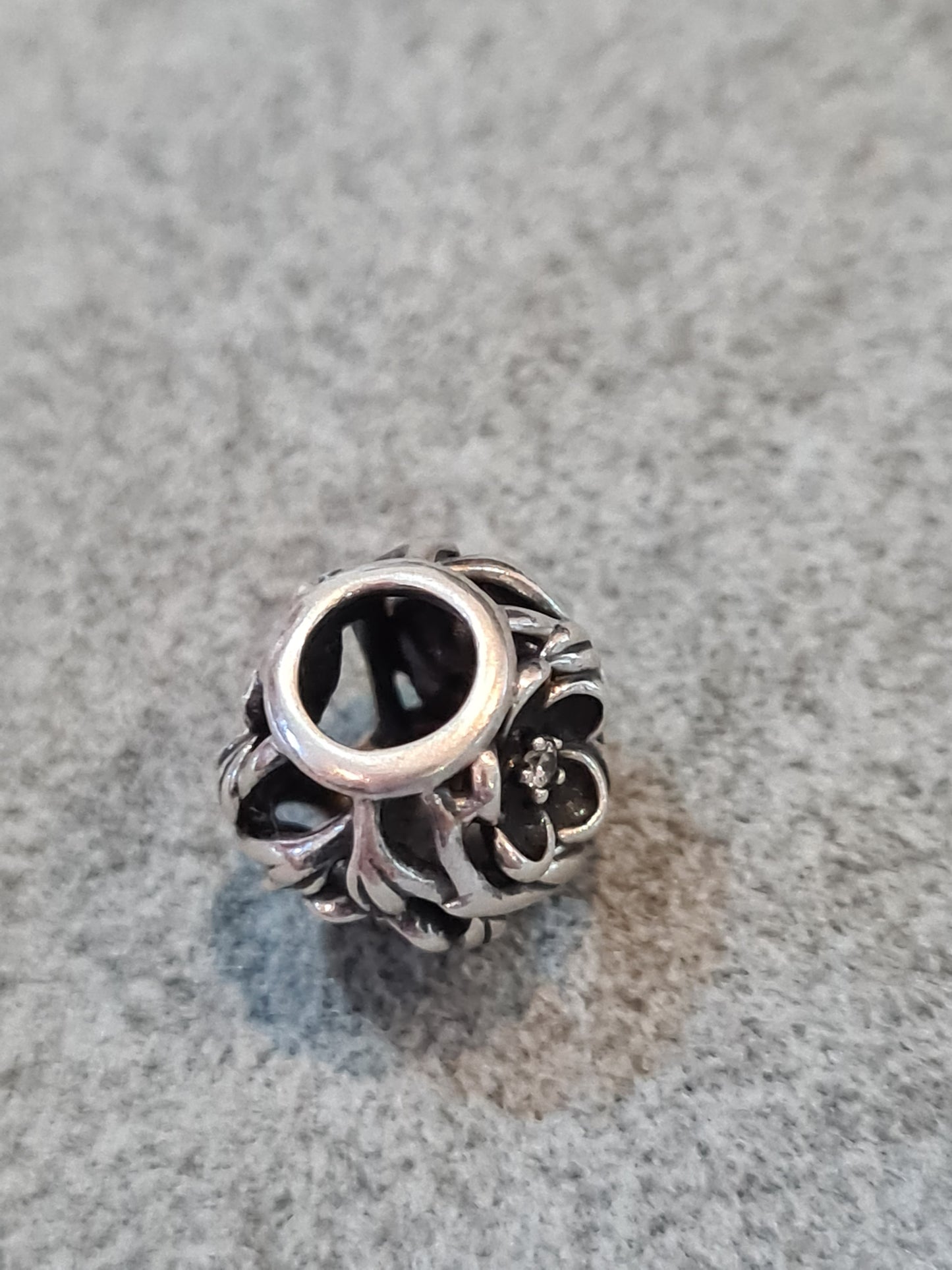 Genuine Pandora Black Flower Mystical Floral Collection Rare