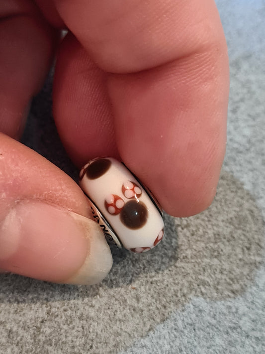 Pandora Disney Minnie Mouse Glass Murano Charm