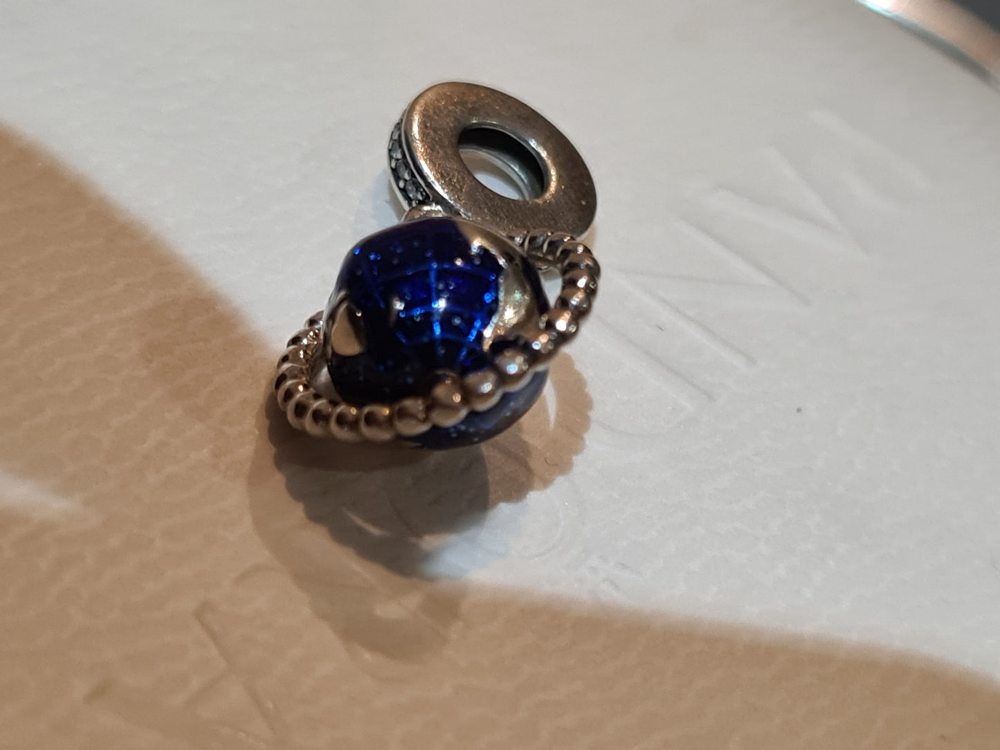 Genuine Pandora World Globe Spinning Dangle Charm