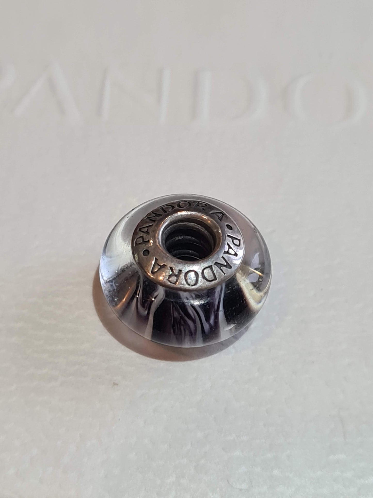Genuine Pandora Rare Zebra Print Animal Murano Charm