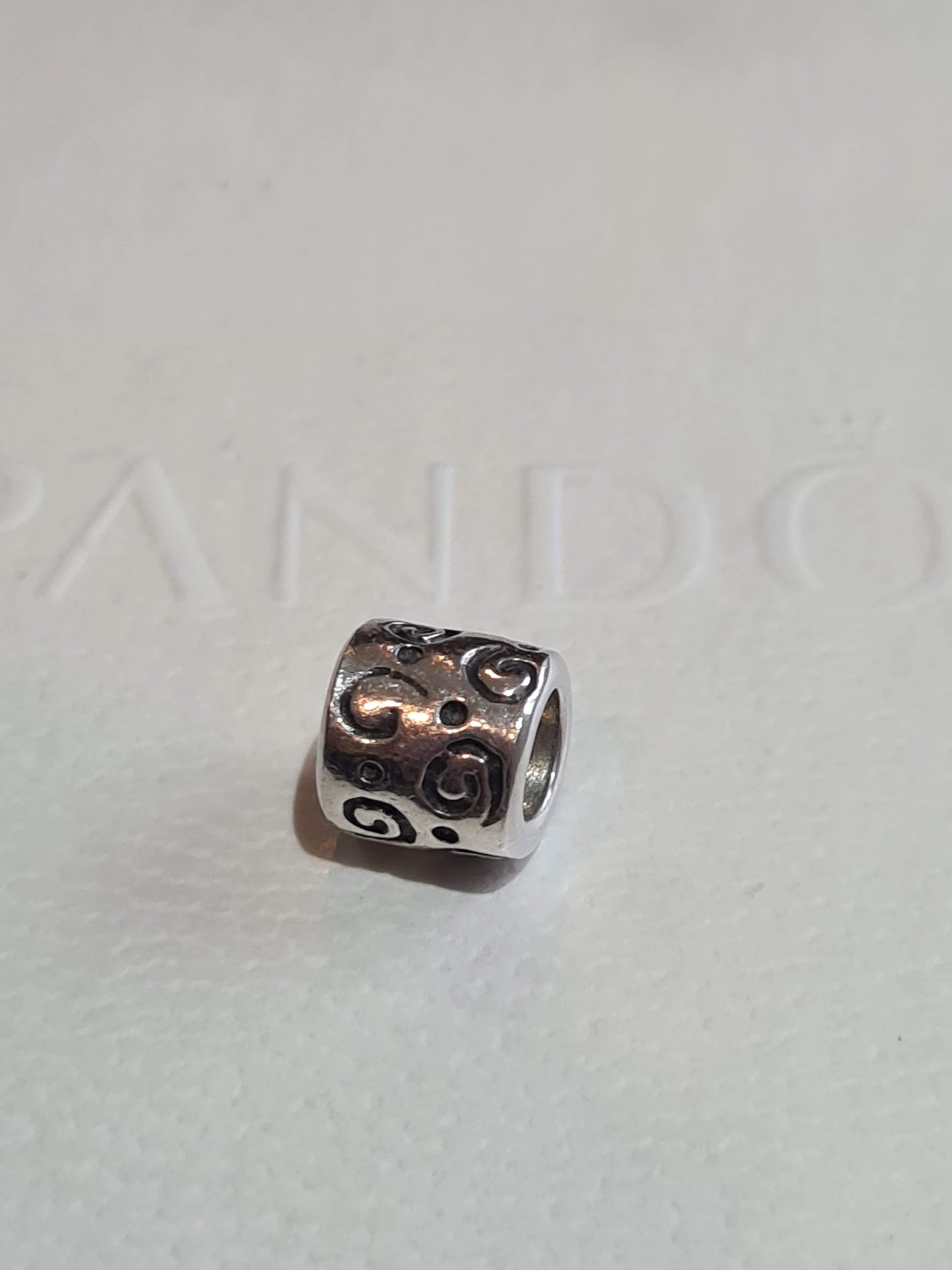 Genuine Pandora Small Retired Swirl Spiral Charm