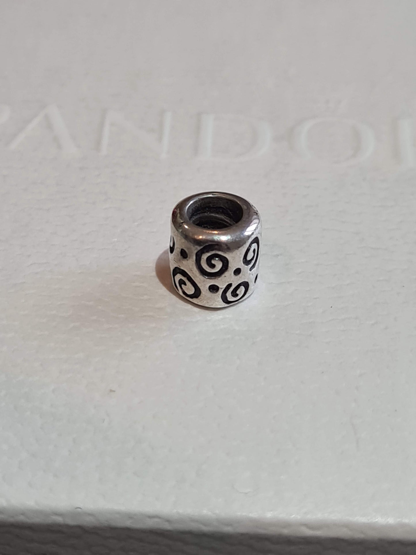 Genuine Pandora Small Retired Swirl Spiral Charm