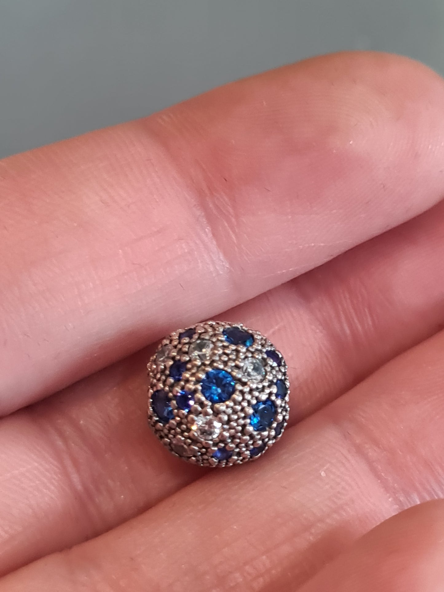 Genuine Pandora Blue Cosmic Clip