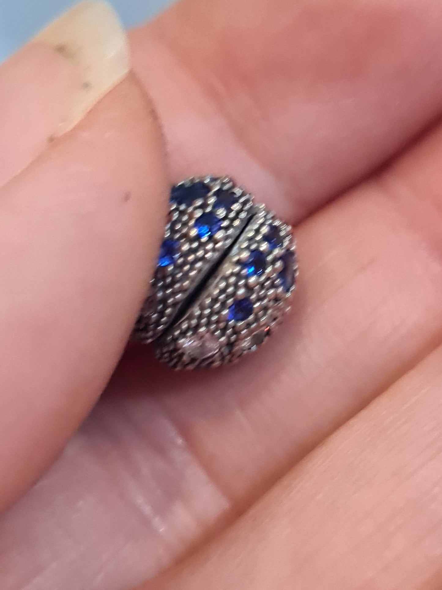 Genuine Pandora Blue Cosmic Clip
