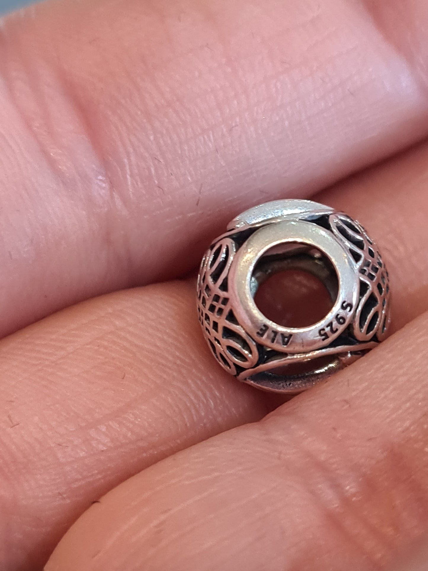Genuine Pandora Vintage Letter V Charm