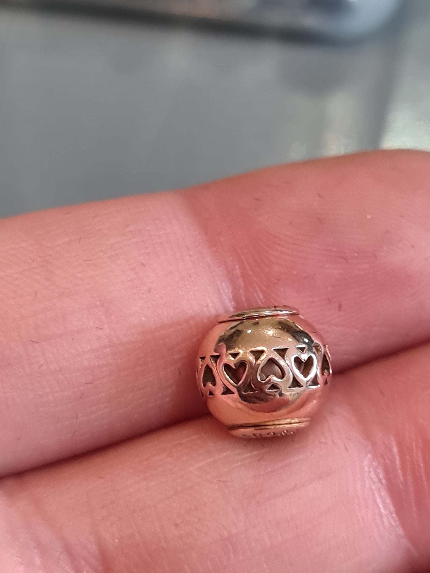 Genuine Pandora Essence Rose Gold Caring Charm