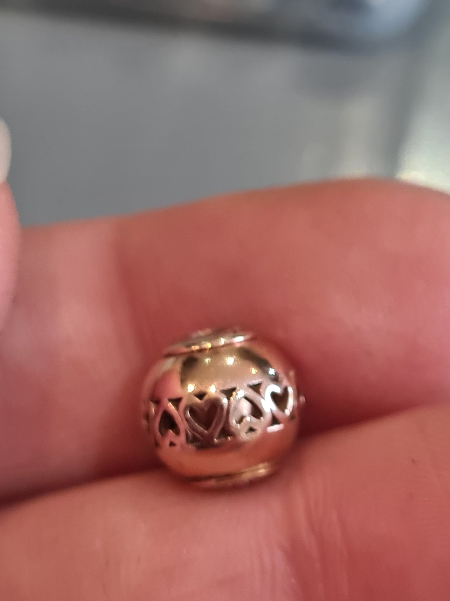 Genuine Pandora Essence Rose Gold Caring Charm