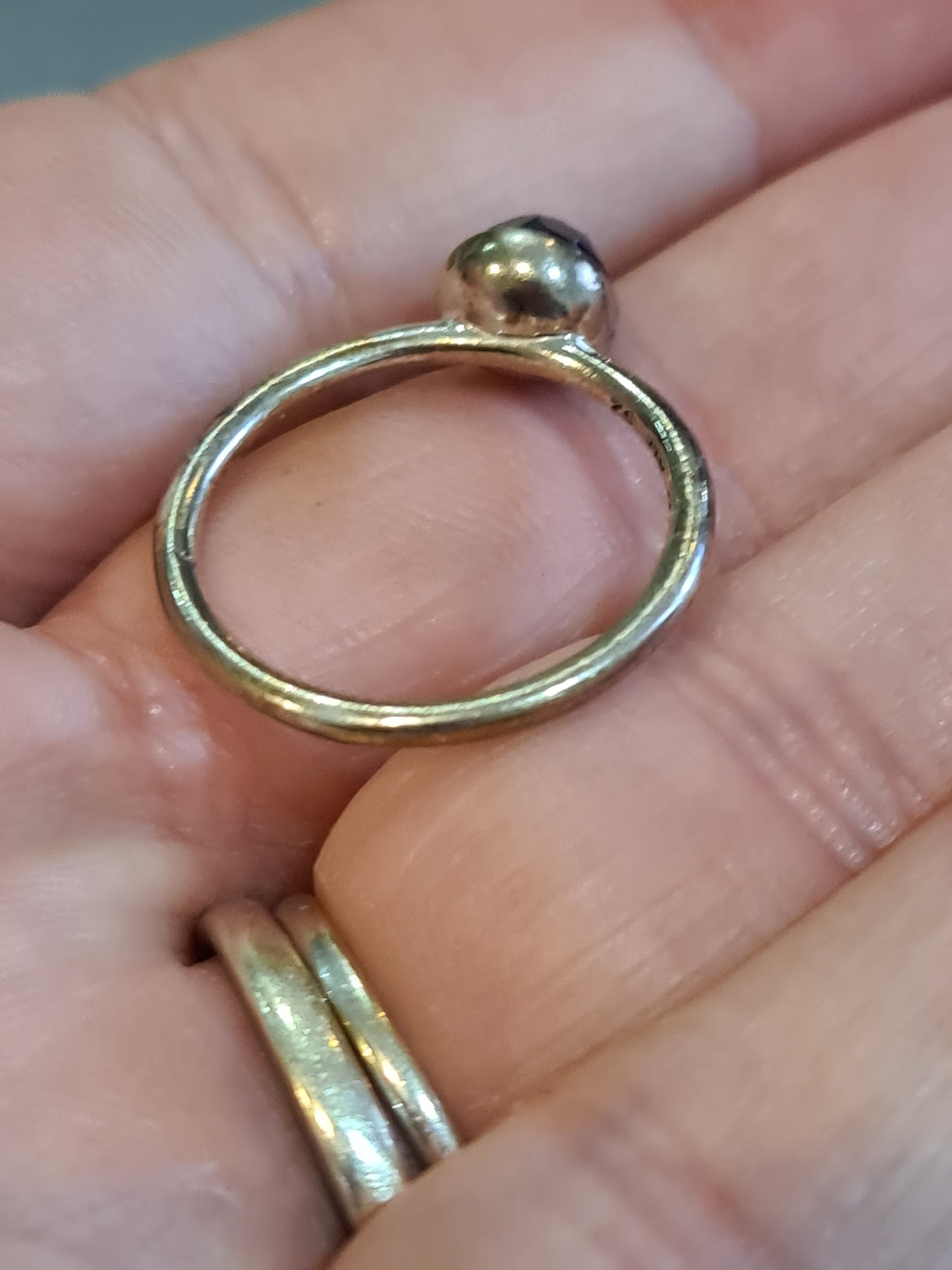 Genuine Pandora Dark Blue/ Light Blue September Birthstone Ring