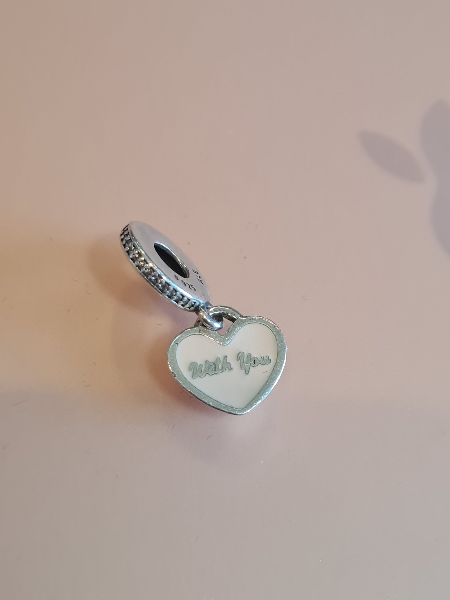 Genuine Pandora I Want To Travel The World With You Dangle Enamel Charms PAIR