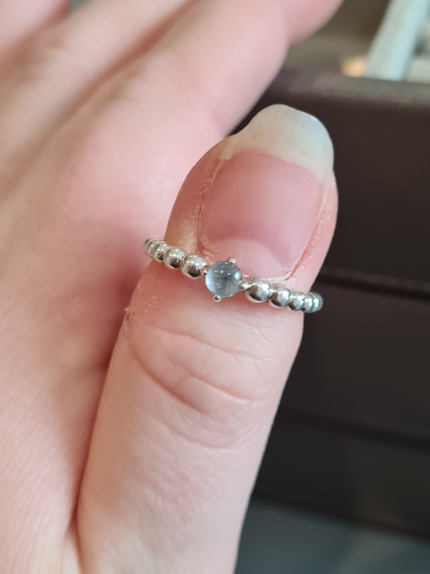 Genuine Pandora New Style Birthstone Ring Pale Blue