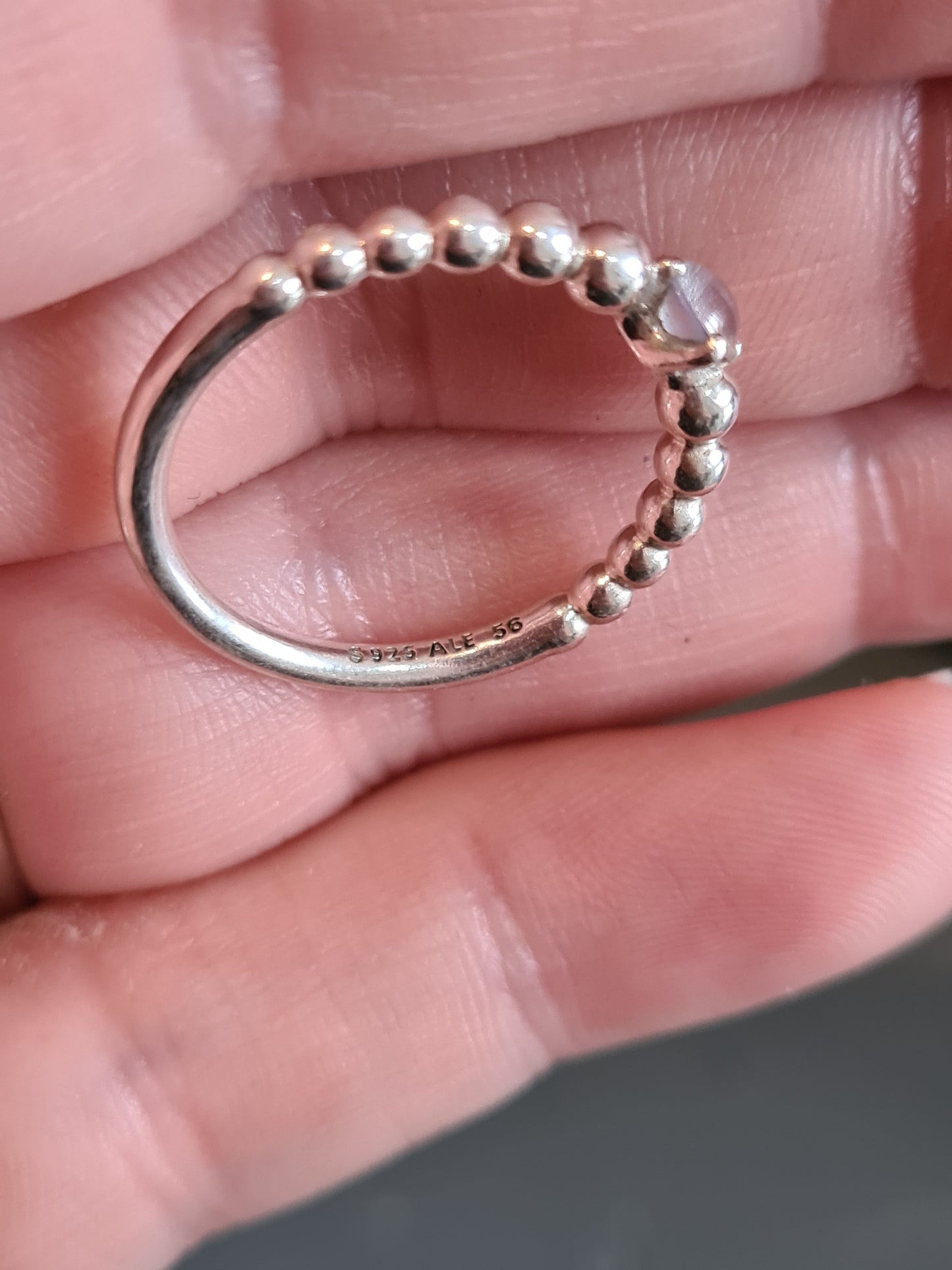 Genuine Pandora New Style Birthstone Ring Pale Blue