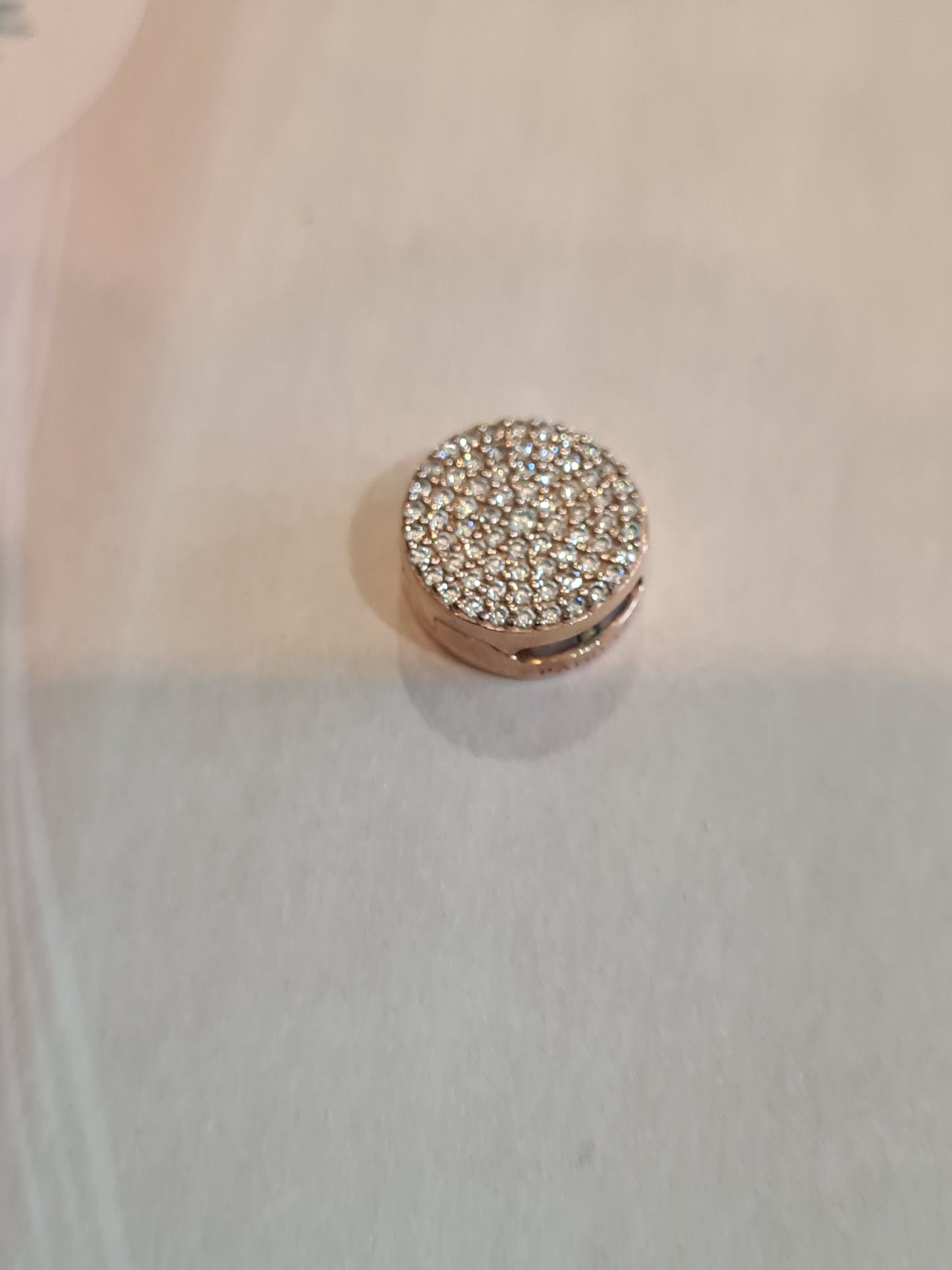Genuine Pandora Rose Gold/ Shine Reflexions Charm Pave Circle