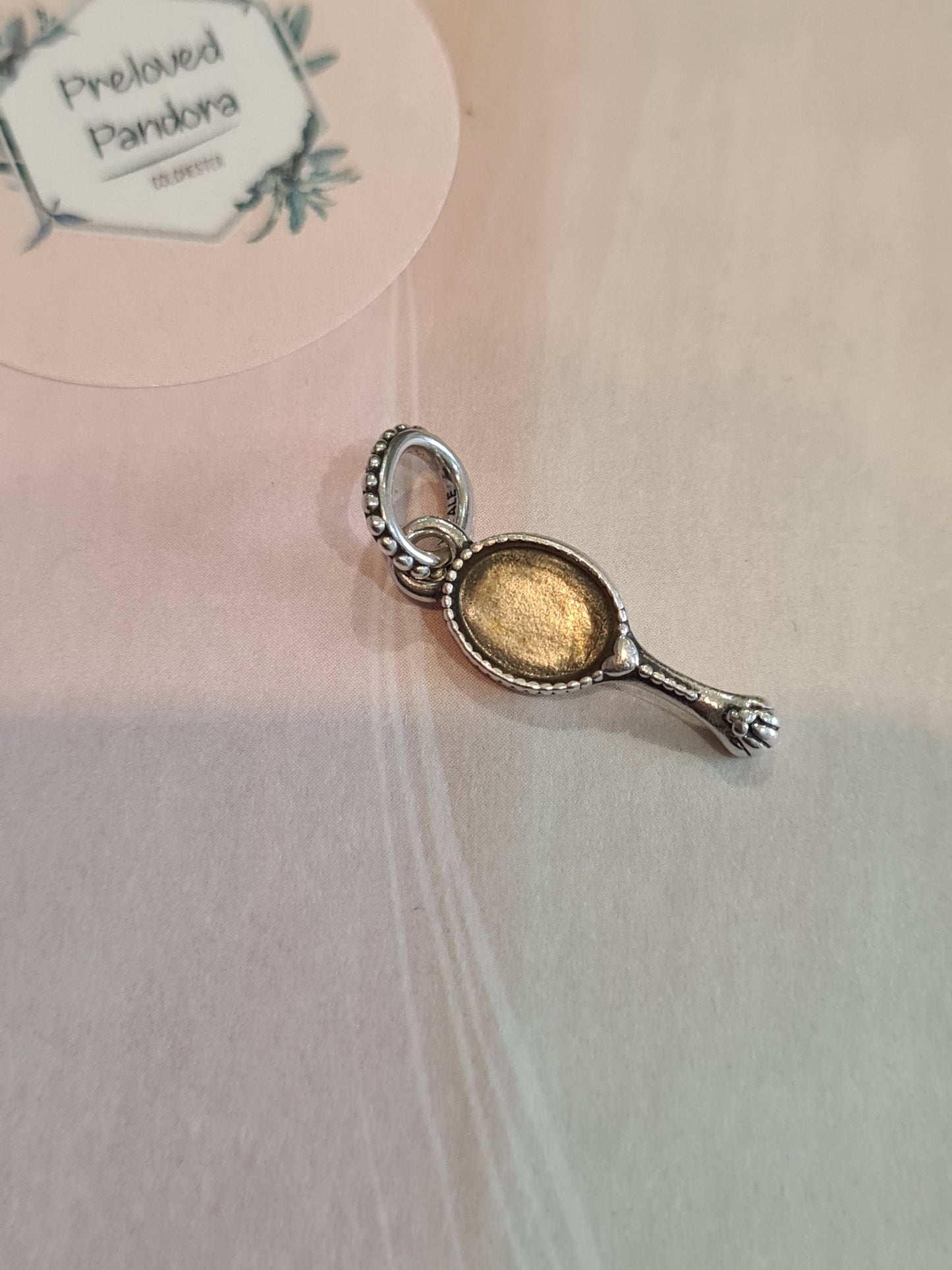Genuine Pandora Vanity Mirror Dangle Charm Retired