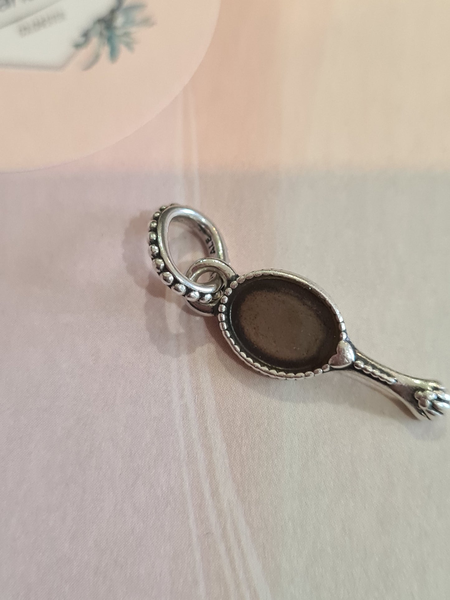 Genuine Pandora Vanity Mirror Dangle Charm Retired