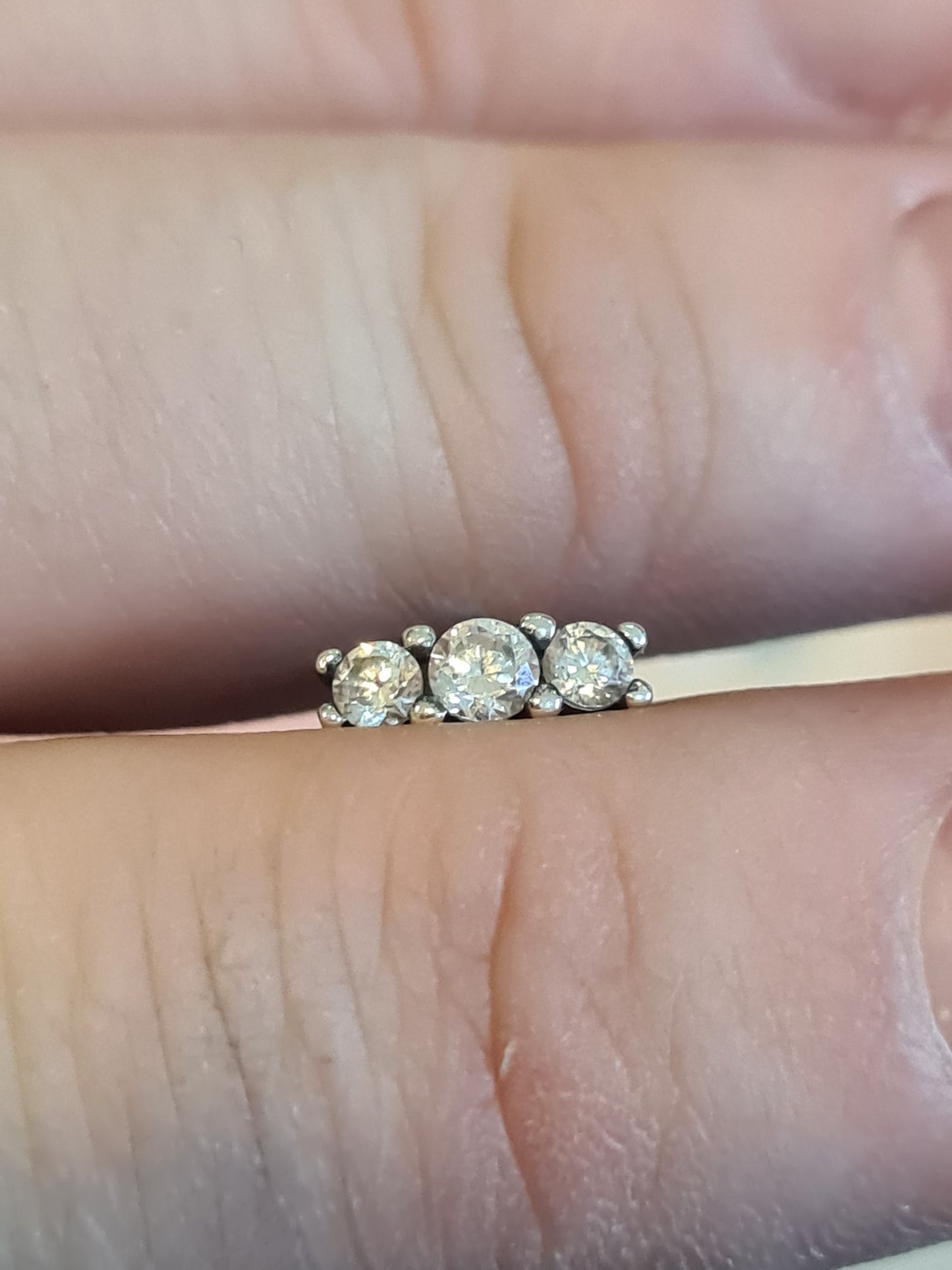 Genuine Pandora Three Stone Earrings