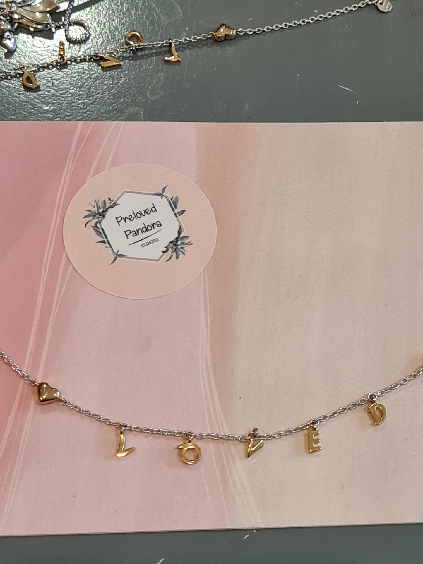 Genuine Shine Loved Dangle Necklace