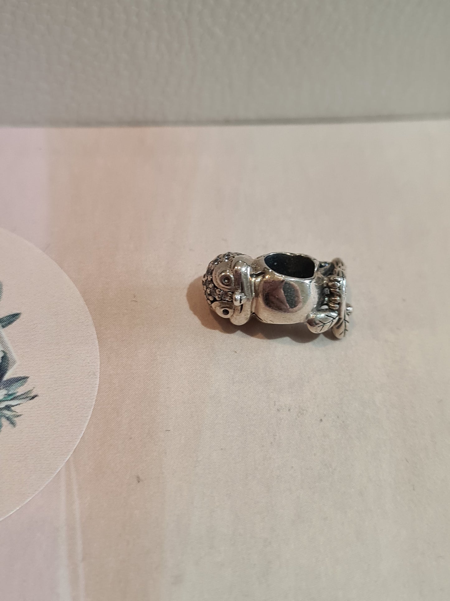 Genuine Pandora Snow White Pave Bird Animal Disney Charm