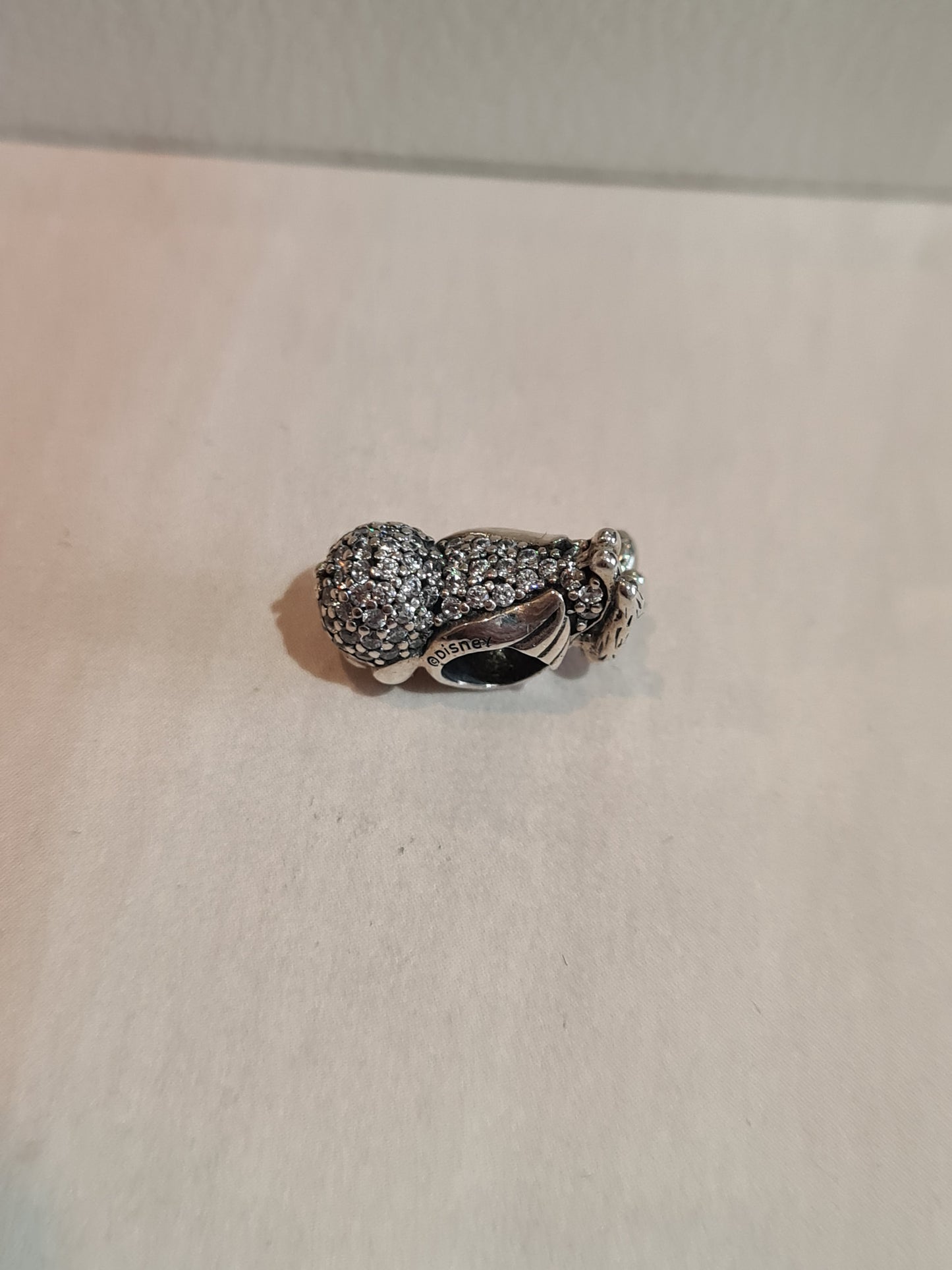 Genuine Pandora Snow White Pave Bird Animal Disney Charm