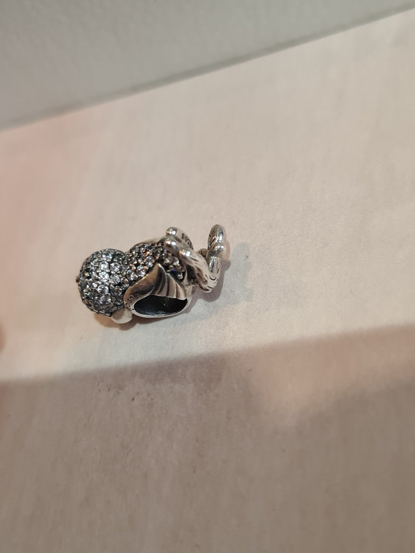Genuine Pandora Snow White Pave Bird Animal Disney Charm