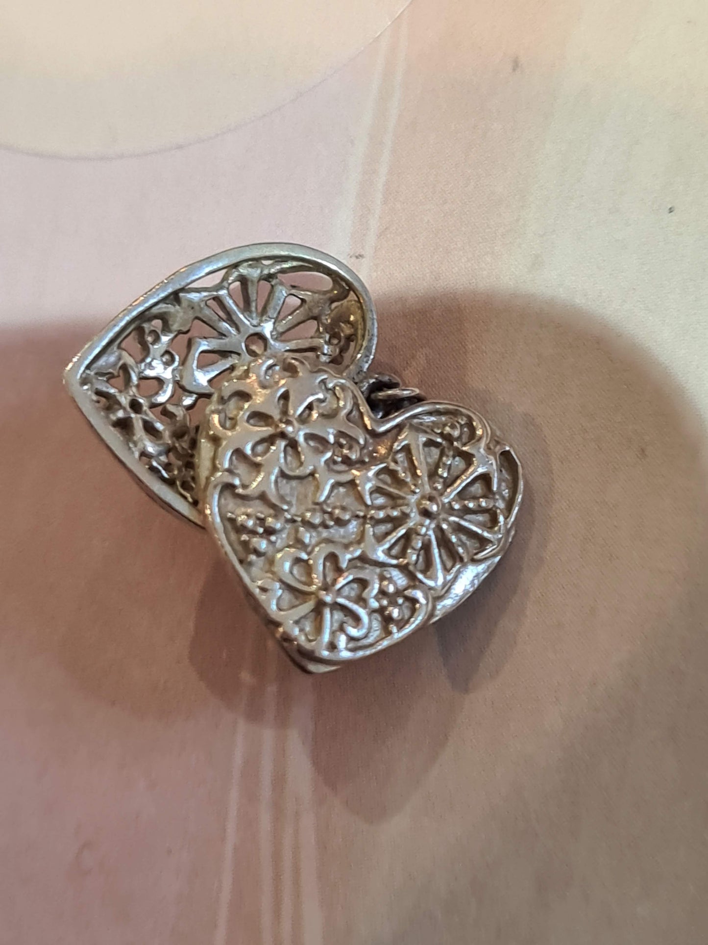 Genuine Chamilia You Melt My Heart Charm With Cz Large Dangle