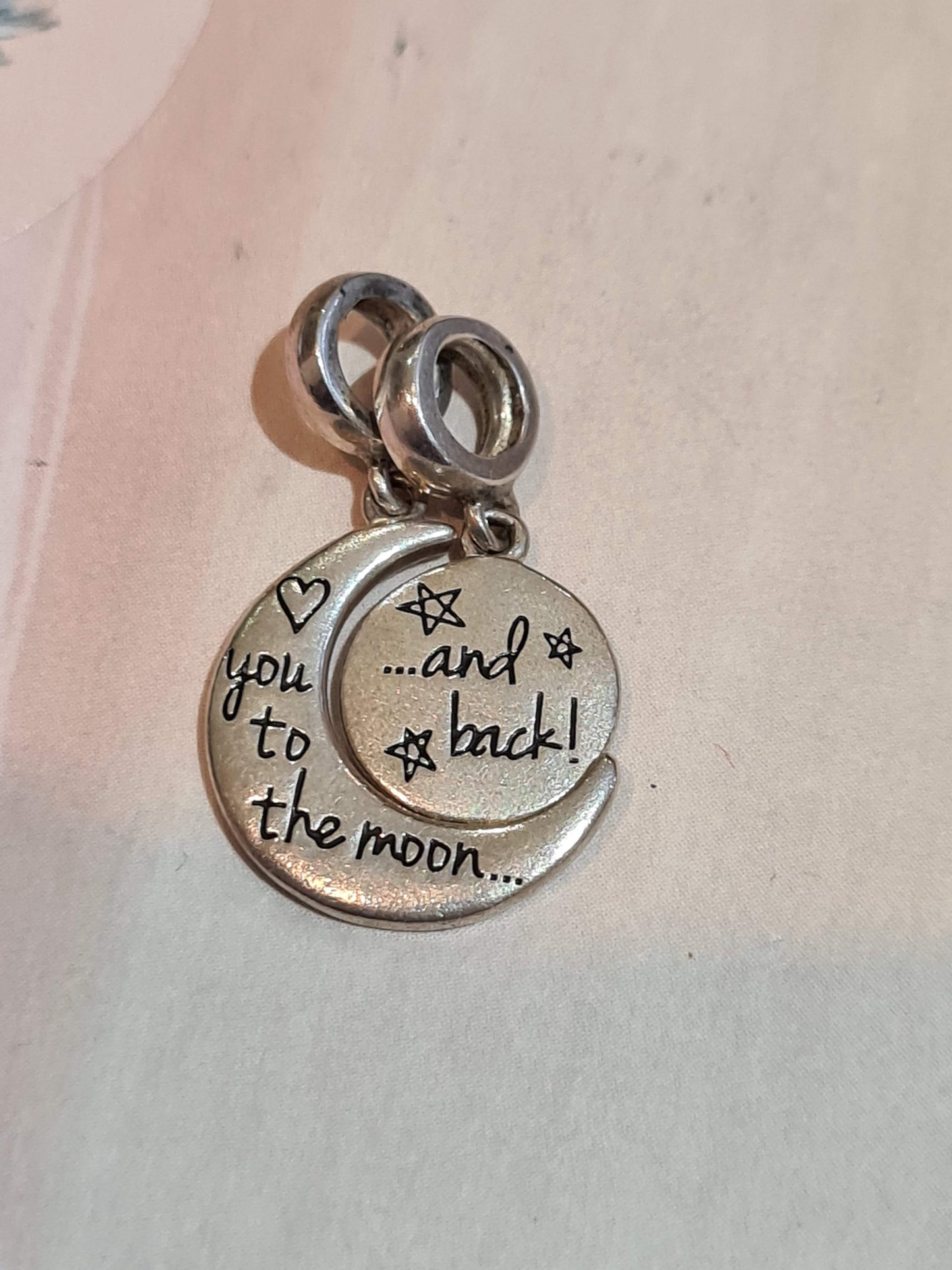 Genuine Chamilia I Love You To The Moon and Back Double Charm