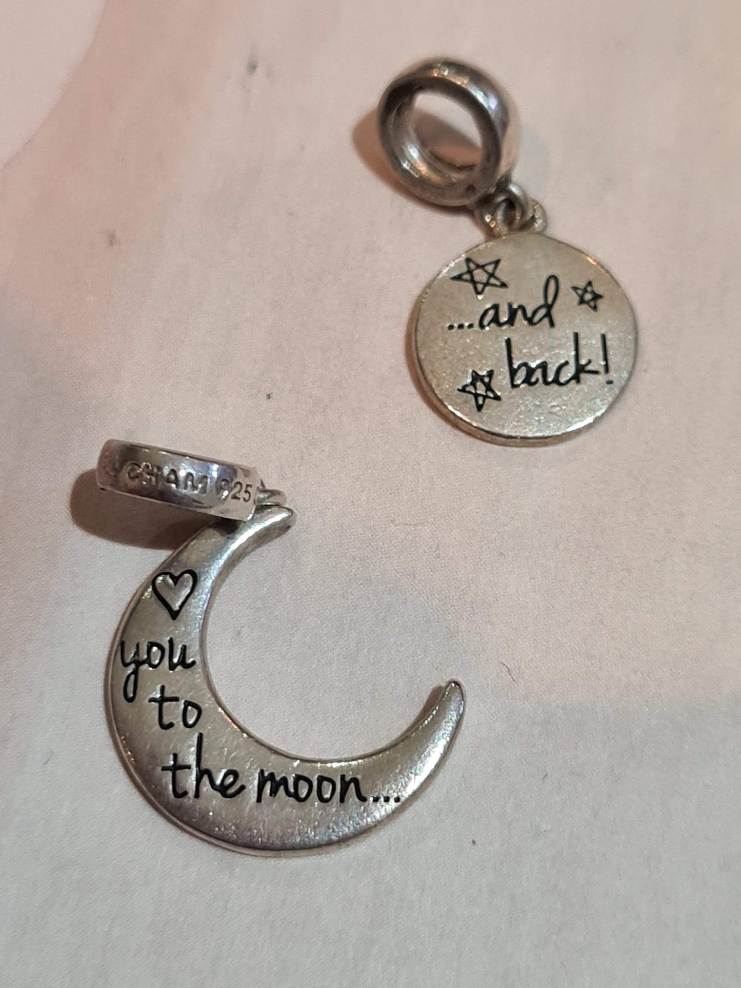 Genuine Chamilia I Love You To The Moon and Back Double Charm