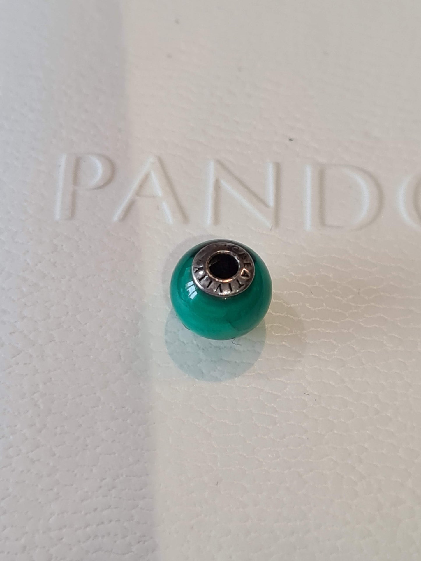 Genuine Pandora Creativity Aventurine/ Sea Green Essence Real Gemstone Charm VERY RARE