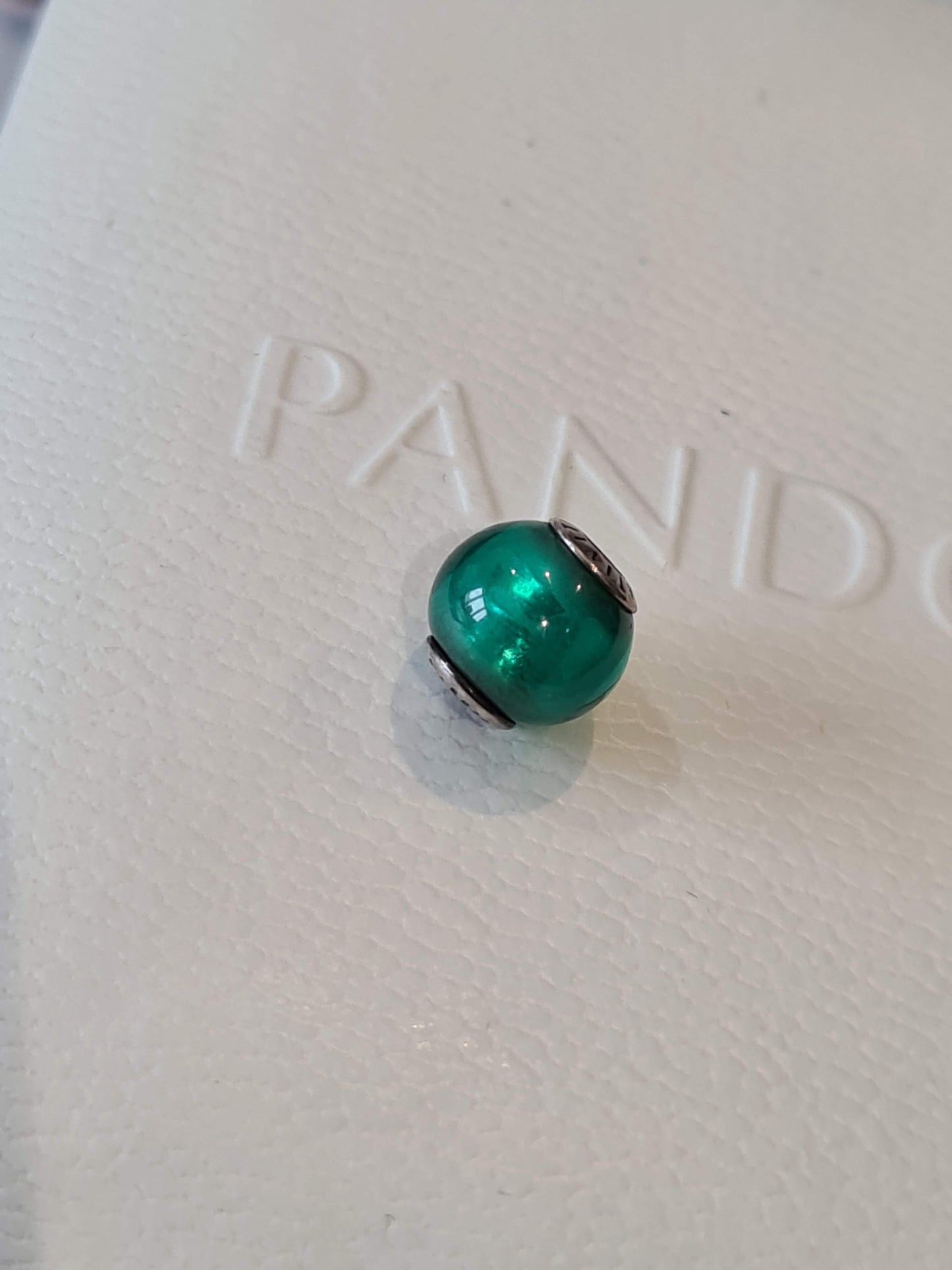 Genuine Pandora Creativity Aventurine/ Sea Green Essence Real Gemstone Charm VERY RARE