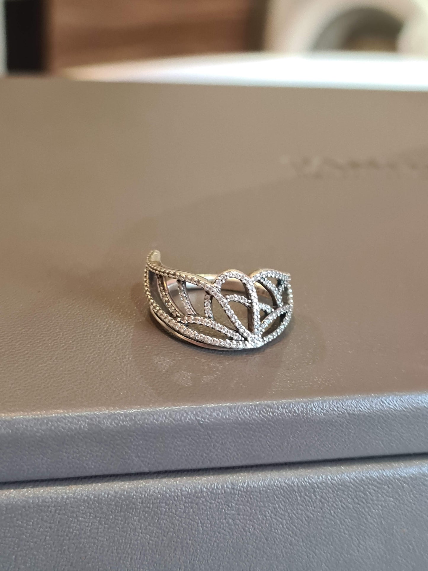 Genuine Pandora New Beginnings Butterfly Sparkle Pave Ring