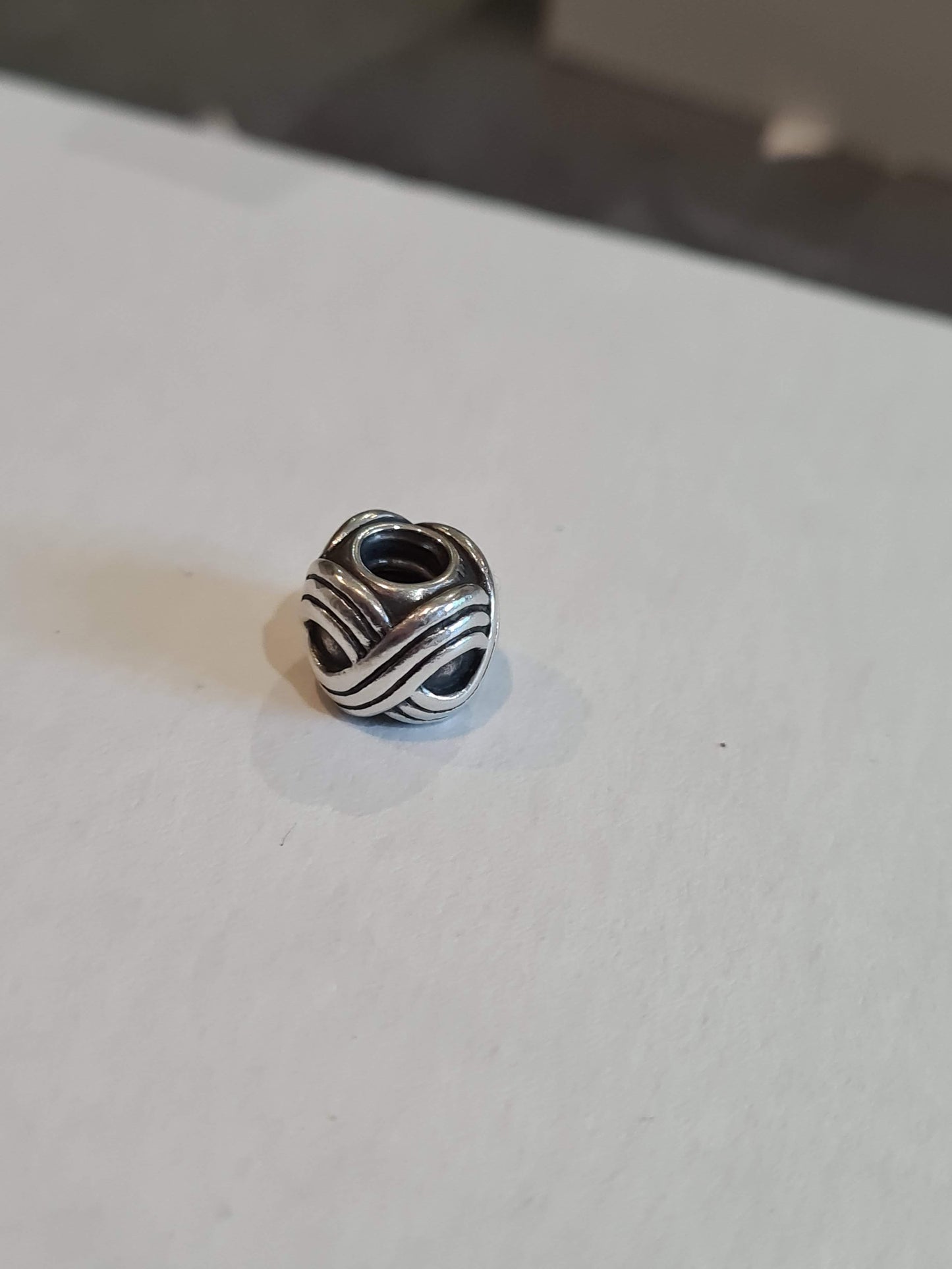 Genuine Pandora Retired Swirl Figure of 8 Plait Braid Twist Charm