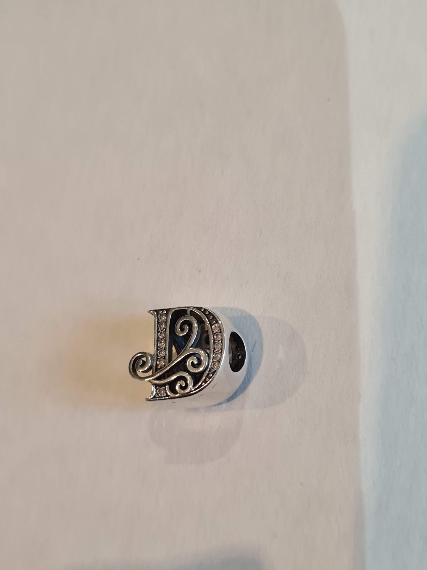 Unbranded Letter D Charm Pave Initial Charm