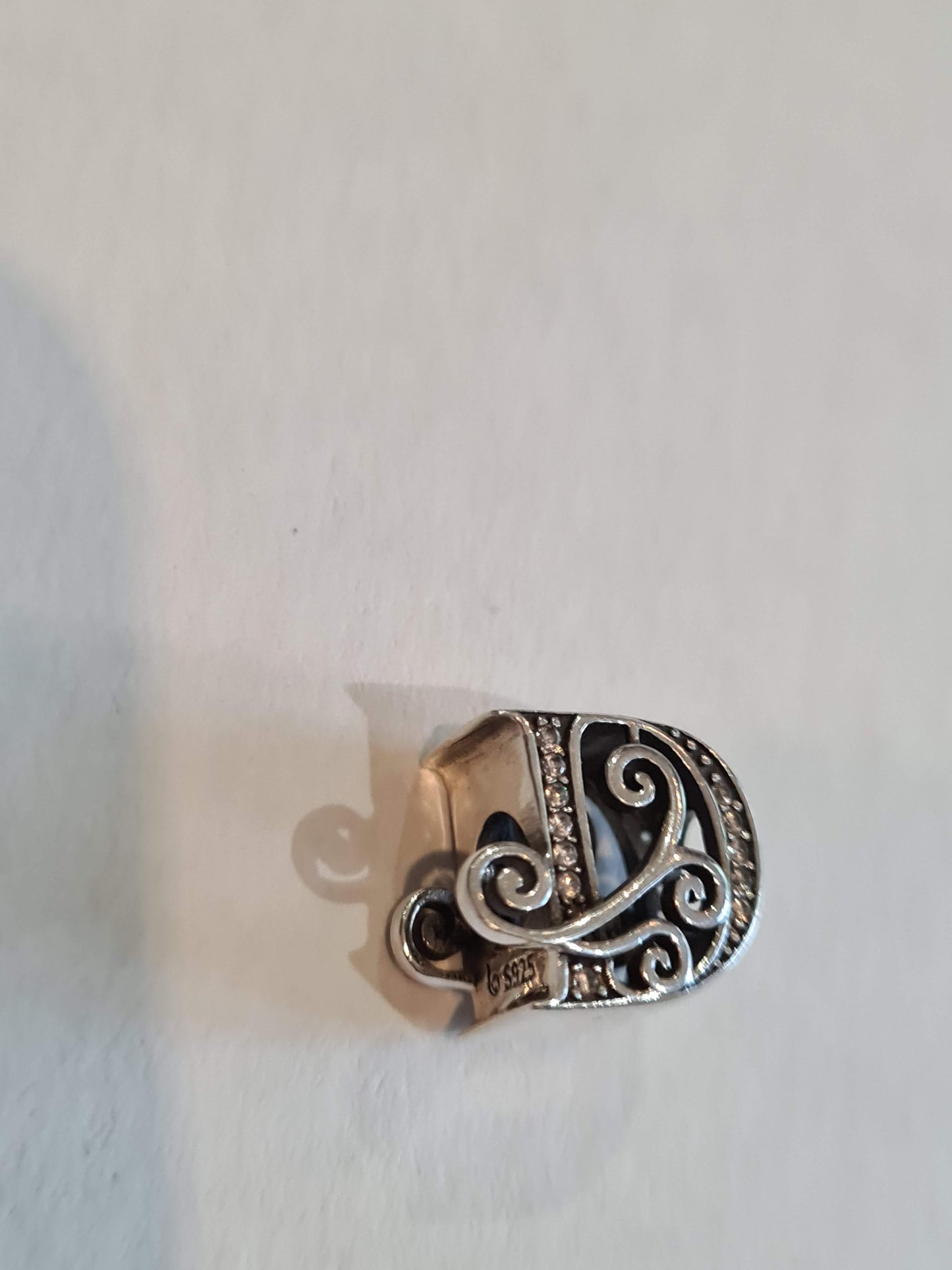 Unbranded Letter D Charm Pave Initial Charm