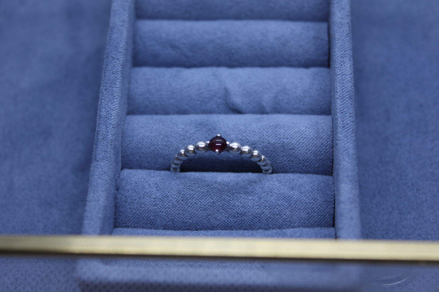 Genuine Pandora Birthstone Ring New Style Beaded January Garnet