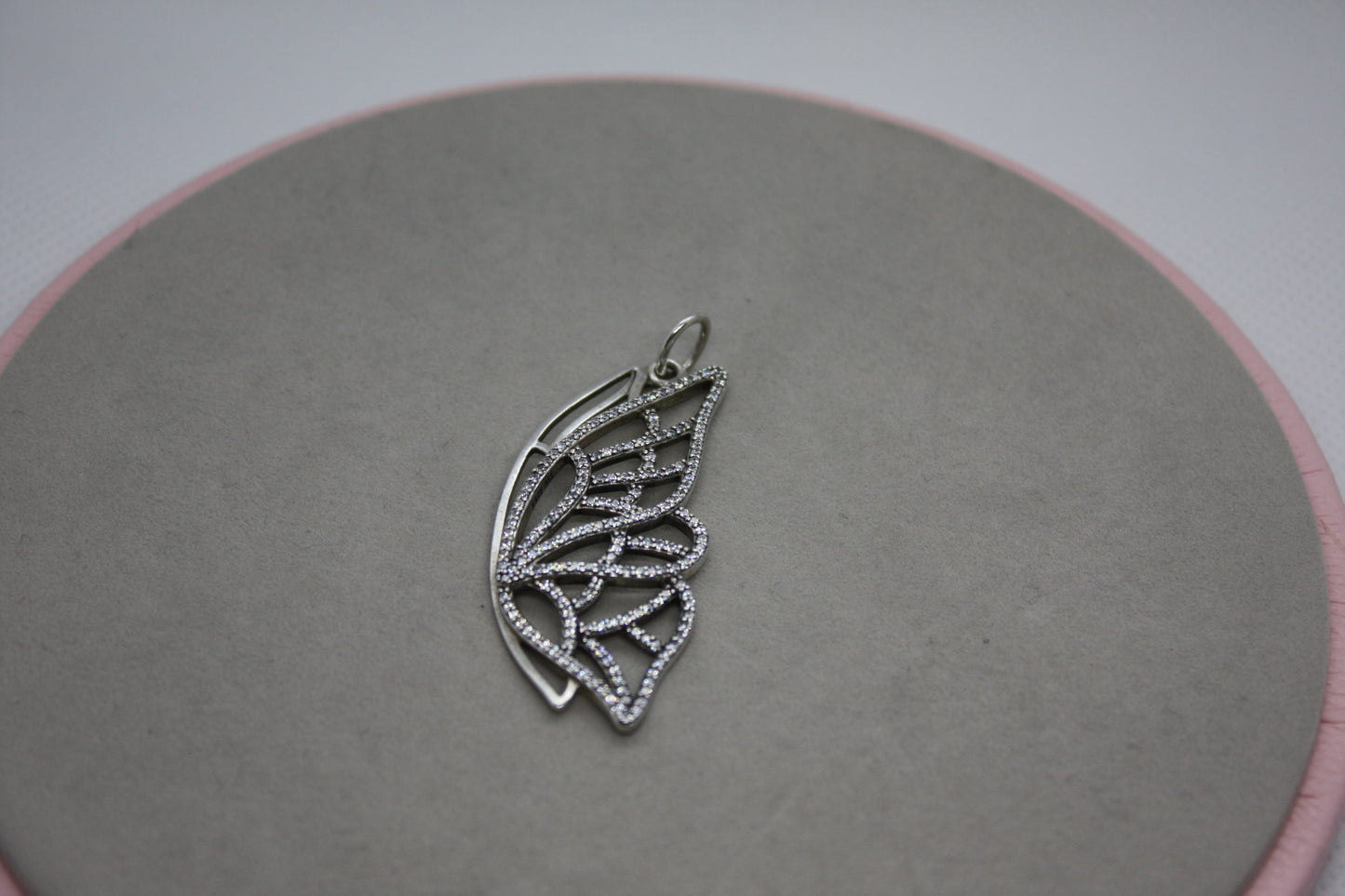 Genuine Pandora New Beginnings Butterfly Pendant Sparkle Pave With 100cm Chain