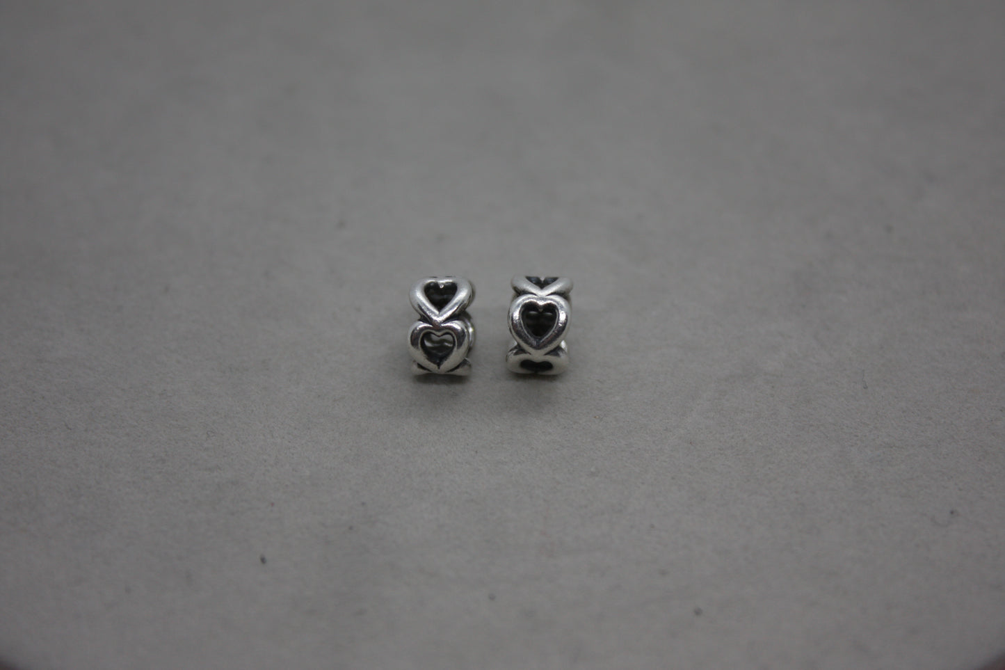 Genuine Pandora Openwork Heart Spacers x2