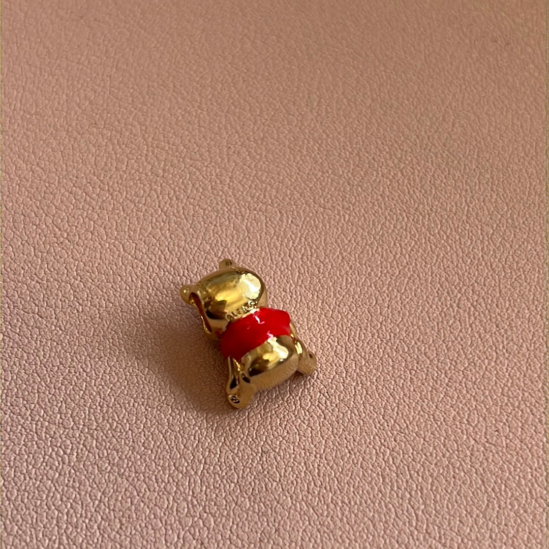 Genuine Pandora Shine Gold Winnie The Pooh New Style Charm