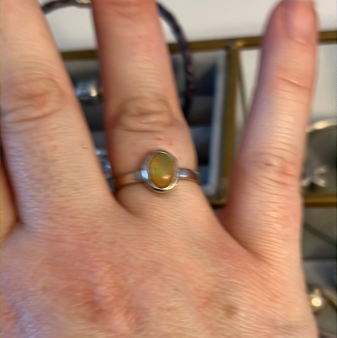 Unbranded But Beautiful Opal Ring in Size 54