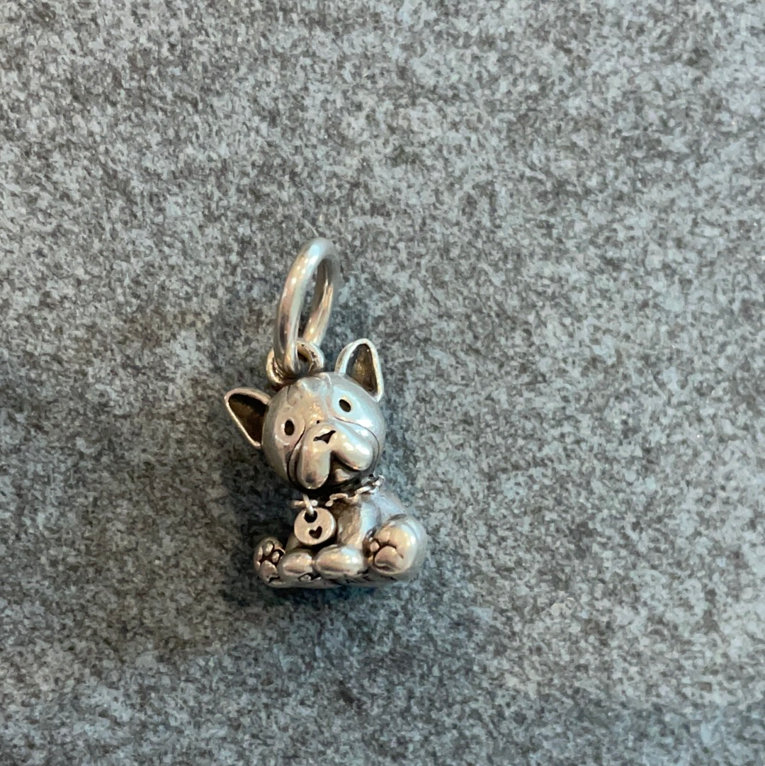 Genuine Pandora Bulldog Dog Puppy Dangle