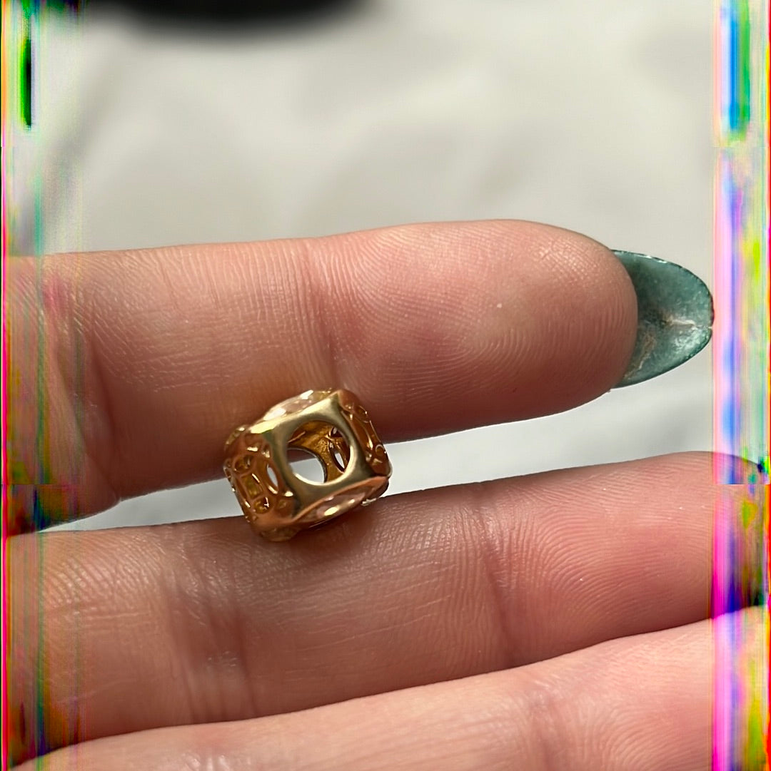 Genuine Pandora Shine Gold Fortune Cookie CZCharm