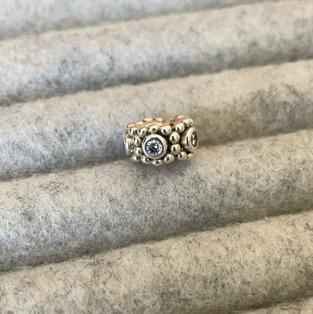 Genuine Pandora Her Majesty's Stone Spacer CZ Pave Spacer 2 Varieties