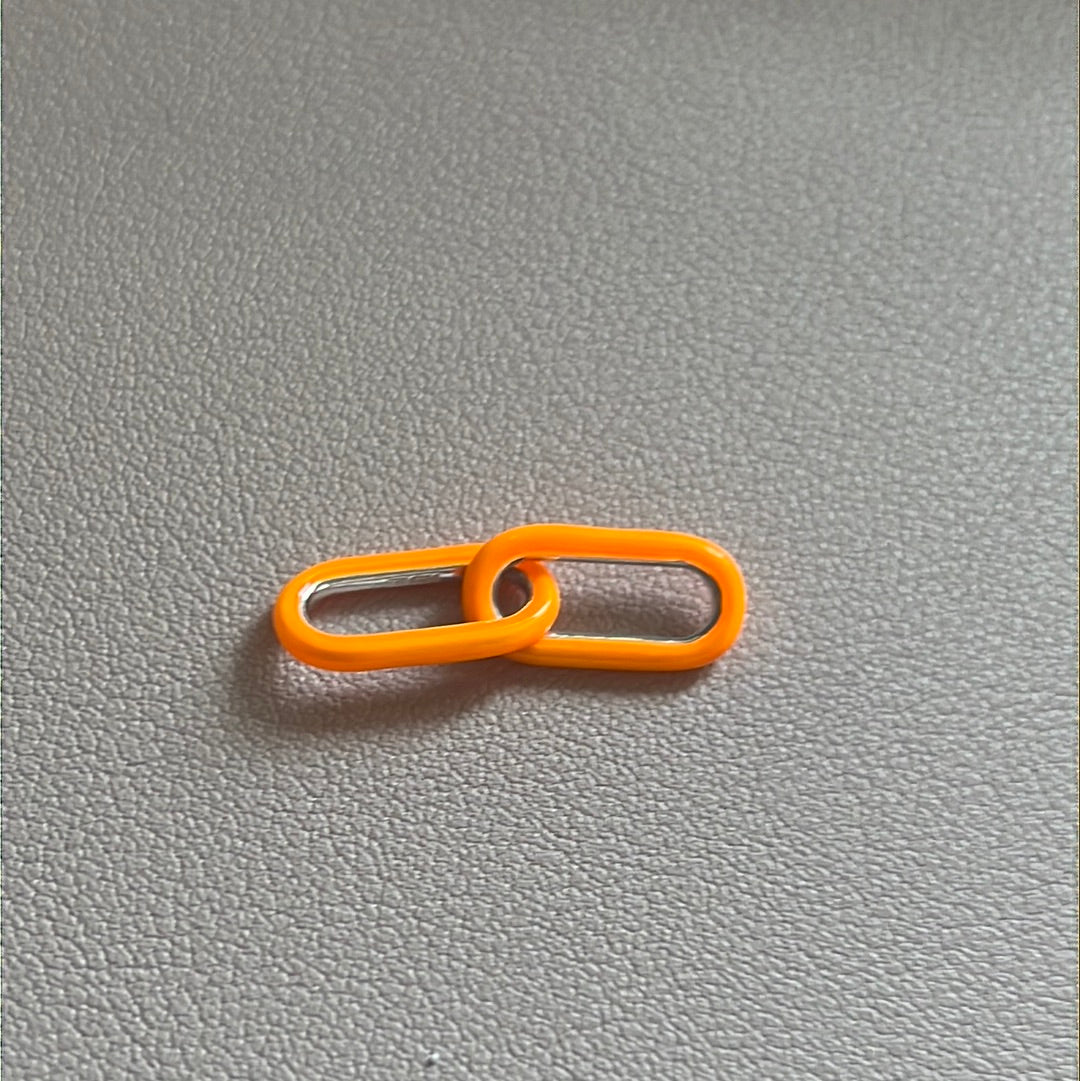 Genuine Pandora Me Essence Enamel Orange Chain Link